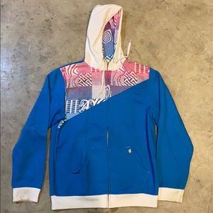 Men’s Hoodie. Size XL. ALAB brand. Blue white